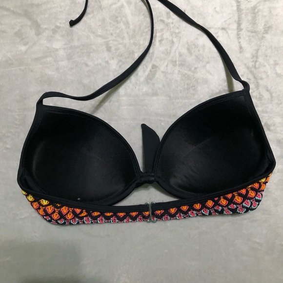 Colorful Patterned Bikini Top - Picture 2 of 3